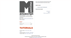 Desktop Screenshot of manuscriptonline.com